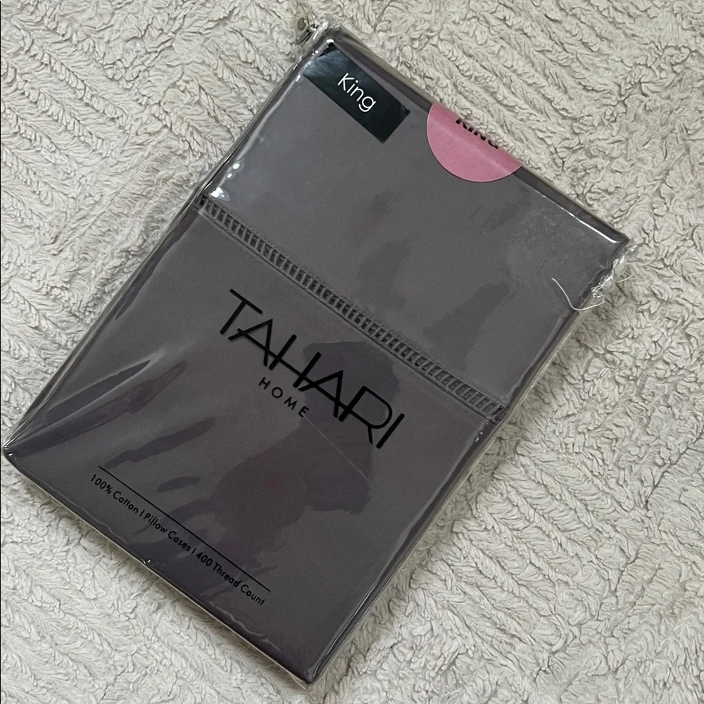 Tahari Home 100% cotton King Pillow Cases 400 thread count, New in packaging - Picture 10 of 15